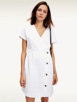 Short-Sleeve Dress White - 0