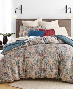Closeout! Lucky Brand Alma Cotton Reversible 2-Pc. Twin Duvet Cover Set, Created for Macy's Bedding