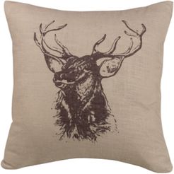18"x18" Elk Bust Pillow