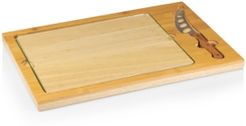 Toscana by Picnic Time Icon Glass Top Cutting Board & Knife Set