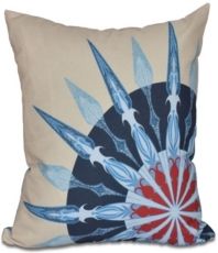 Sailor's Delight 16 Inch Taupe Decorative Nautical Throw Pillow