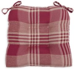 Exeter Check Set of Two Chair Pad Seat Cushions