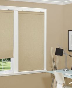 Cordless Linen Look Thermal Fabric Roller Shade, 31"x66"