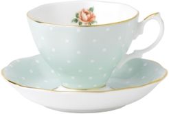 Old Country Roses Polka Rose Cup and Saucer