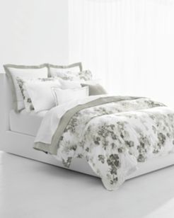 Flora Grey 3-Pc. Cotton King Comforter Set Bedding