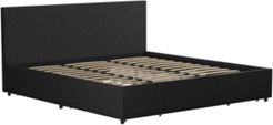 Novogratz Kelly Upholstered King Bed with Storage