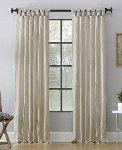 52" x 63" Washed Cotton Twist Tab Curtain