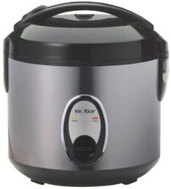 Spt 6-Cups Rice Cooker with Stainless Body