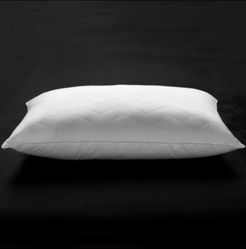 Soft Plush 100% Cotton Quilted Chevron Gel Fiber Stomach Sleeper Pillow - King