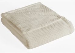 Grand Hotel Waffle Knit Cotton Twin Blanket Bedding