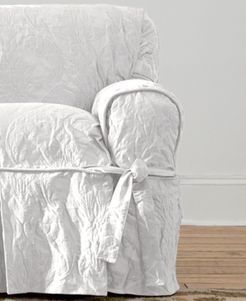 Matelasse Damask 1-Piece Chair Slipcover