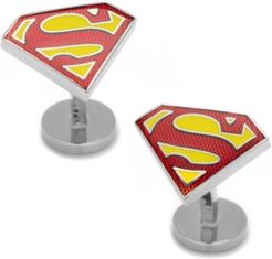 Textured Superman Shield Cufflinks