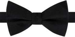 Textured Stripe Pre-Tied Silk Bow Tie