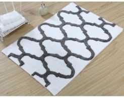 Geometric 34' x 21' Non-Skid Cotton Bath Rug Bedding