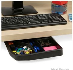 Under Desk Sliding Compartment Organizer