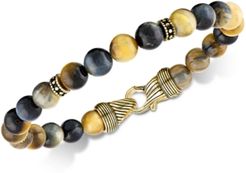 Golden Tiger's Eye Bracelet in 14k Gold Over Sterling Silver, Created for Macy's