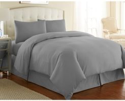 Ultra-Soft Solid Color 3-Piece Duvet Cover Set Bedding