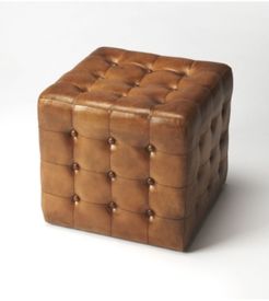 Butler Leon Leather Ottoman