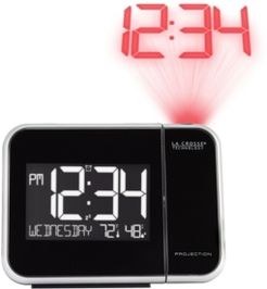 Projection Alarm Clock with Indoor Temp and Humidity