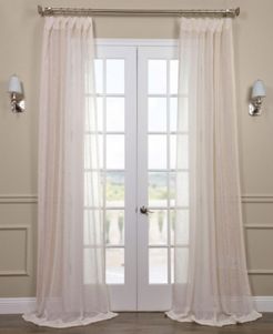 Open Weave Linen Sheer 50" x 108" Curtain Panel