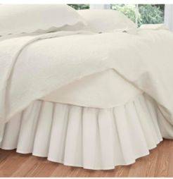 Ruffled Poplin Queen Bed Skirt Bedding