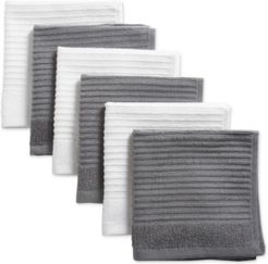 Assorted Ribbed Terry Dishcloth, Set of 6