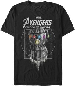 Avengers Infinity War Black and Grey Ancient Gauntlet Short Sleeve T-Shirt