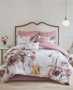Cassandra California King 8-Pc. Cotton Printed Comforter Set Bedding