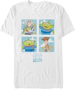 Disney Pixar Men's Toy Story Character Boxes Short Sleeve T-Shirt
