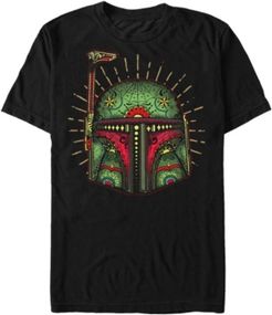 Boba Big Face Sugar Skull Short Sleeve T-Shirt