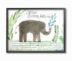 Grow Strong Little Elephant Framed Giclee Art, 11" x 14"