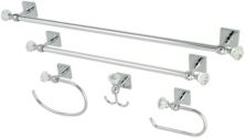 Celebrity 18-Inch and 24-Inch Towel Bar Bathroom Accessory Combo in Polished Chrome Bedding
