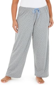 Plus Size Scribble Pajama Pants
