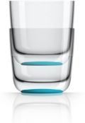 by Palm Tritan Forever-Unbreakable Whisky Tumbler with Vivid Blue non-slip base, Set of 2