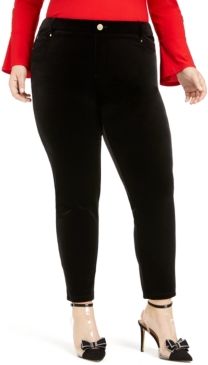 Inc Plus Size Velvet Skinny Pants, Created for Macy's