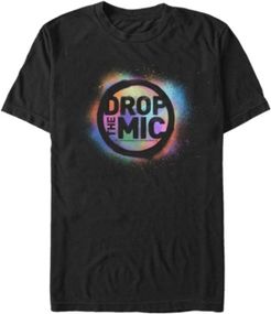 Colorful Paint Drop The Mic Short Sleeve T-Shirt