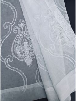 Ella Embroidered Sheer Rod Pocket Curtain Collection