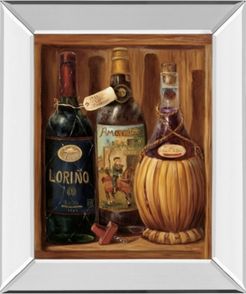 Vintage - Like Wine Il Mirror Framed Print Wall Art - 22" x 26"