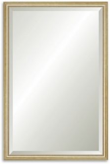 Reveal Delicate Gold Leaf Beveled Wall Mirror