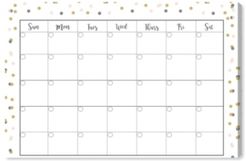 Confetti Calendar Canvas Art - 30" x 45" x 1.5"