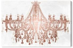 Glitz and Glam Bronze Chandelier Canvas Art - 24" x 36" x 1.5"