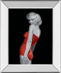 Lady in Red 1 by Chelsea Collection Mirror Framed Print Wall Art, 22" x 26"
