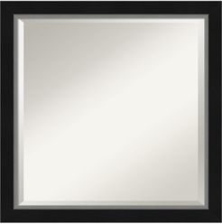 Eva Silver-tone Framed Bathroom Vanity Wall Mirror, 23.12" x 23.12"