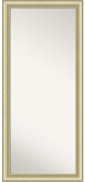 Textured Light Gold-tone Framed Floor/Leaner Full Length Mirror, 29" x 65"