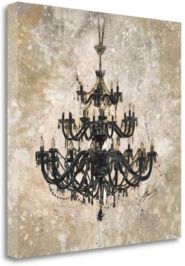 Onyx Chandelier by Marta G. Wiley Fine Art Giclee Print on Gallery Wrap Canvas, 30" x 30"