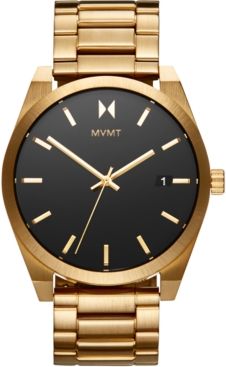 Element Aether Gold Ion-Plated Stainless Steel Bracelet Watch 43mm