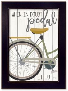 When In Doubt By Marla Rae, Printed Wall Art, Ready to hang, Black Frame, 14" x 20"
