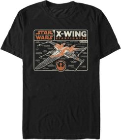 Rise of Skywalker X-Wing Star Fighter Blueprint T-shirt