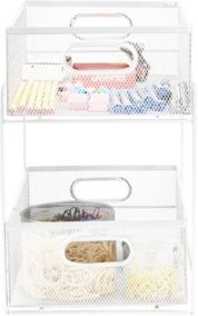 2 Tier Storage Basket Organizer