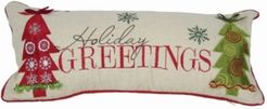 Happy Holiday Pillow Collection, 18" x 8"